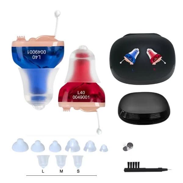 Rechargeable Invisible In-Ear Hearing Amplifiers – Crystal Clear Sound, Discreet Design for Daily Comfort