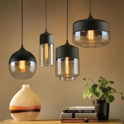 Geometric Overhead Fixture with Wood & Metal Frame – Contemporary Hanging Lamp for Dining Areas & Islands – Circle, Oval, Rectangle, Diamond