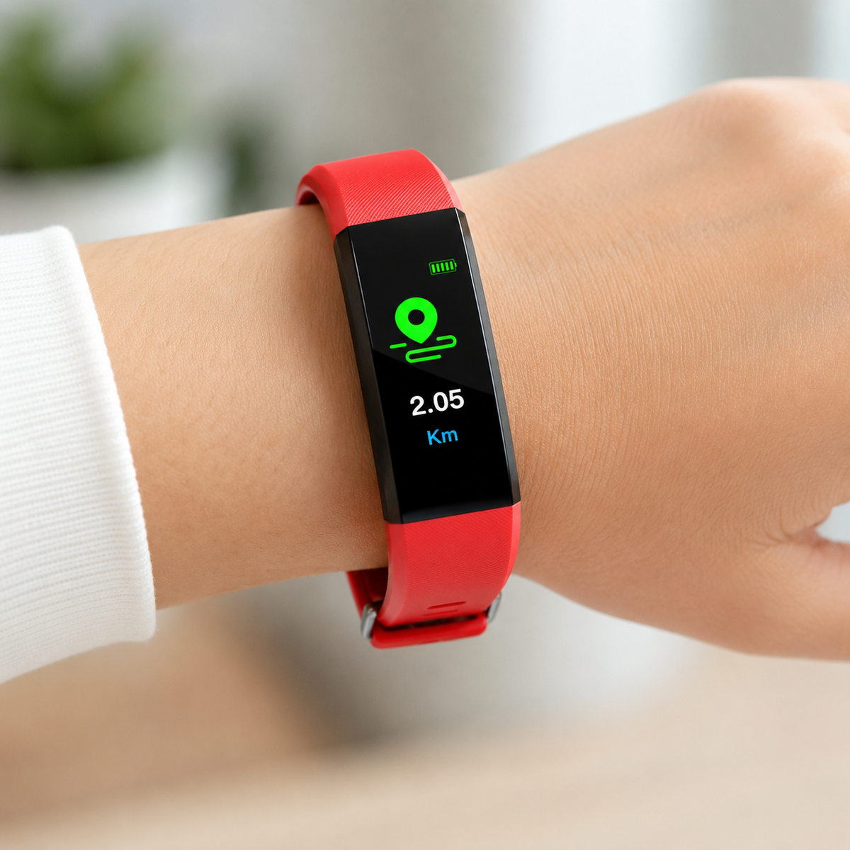 Active Life | Fitness Tracker Smart Watch with Heart Rate Monitor | Adjustable Design for Daily Activity Tracking