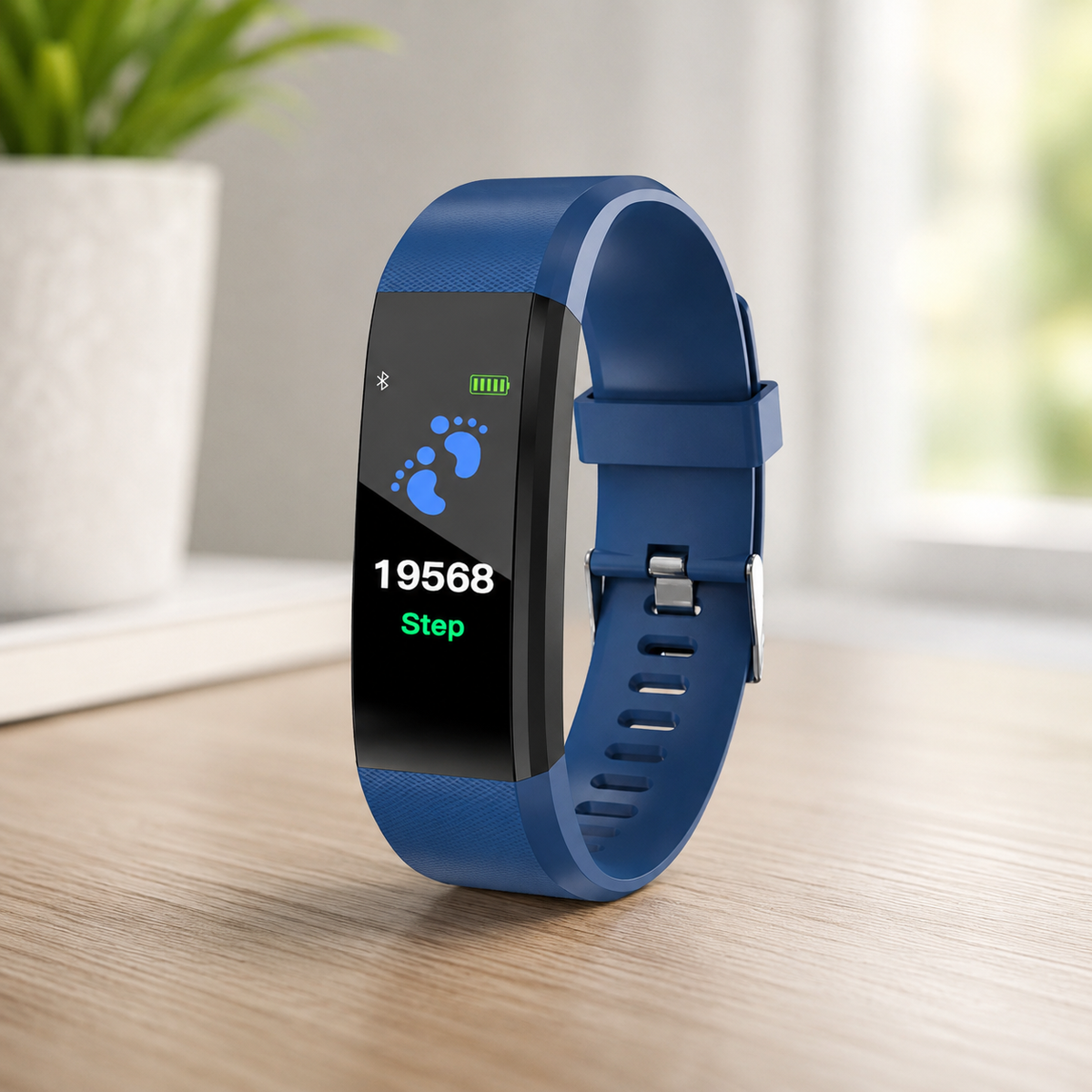Active Life | Fitness Tracker Smart Watch with Heart Rate Monitor | Adjustable Design for Daily Activity Tracking