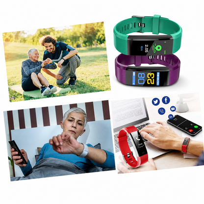 Active Life | Fitness Tracker Smart Watch with Heart Rate Monitor | Adjustable Design for Daily Activity Tracking