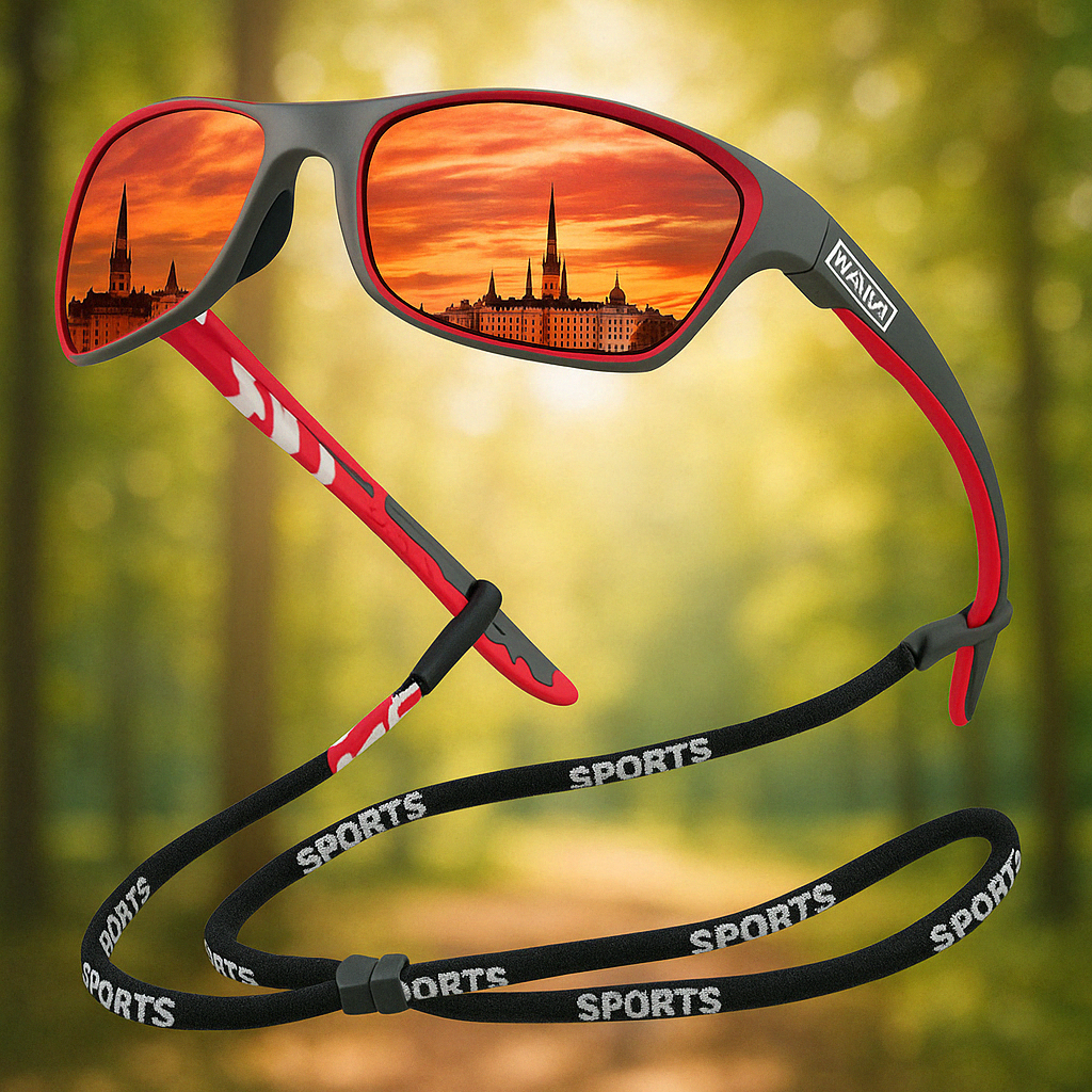 Active Vision | Polarized Sports Sunglasses with UV400 Protection | Lightweight Design for Outdoor Activities