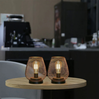 Portable Rechargeable LED Accent Lamp Metal Dimmable Cordless Battery Powered Indoor Outdoor Dining Patio Nightstand Ambient Mood Lighting