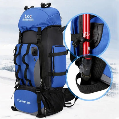 Adventure Ready | 90L Waterproof Hiking Backpack with Ergonomic Support | Ultralight Design for Multi-Day Treks