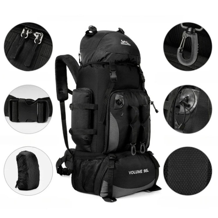 Adventure Ready | 90L Waterproof Hiking Backpack with Ergonomic Support | Ultralight Design for Multi-Day Treks