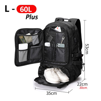 Adventure Ready | Large Capacity Travel Backpack with Water-Resistant Design | Versatile Gear Carrier for Outdoor Enthusiasts