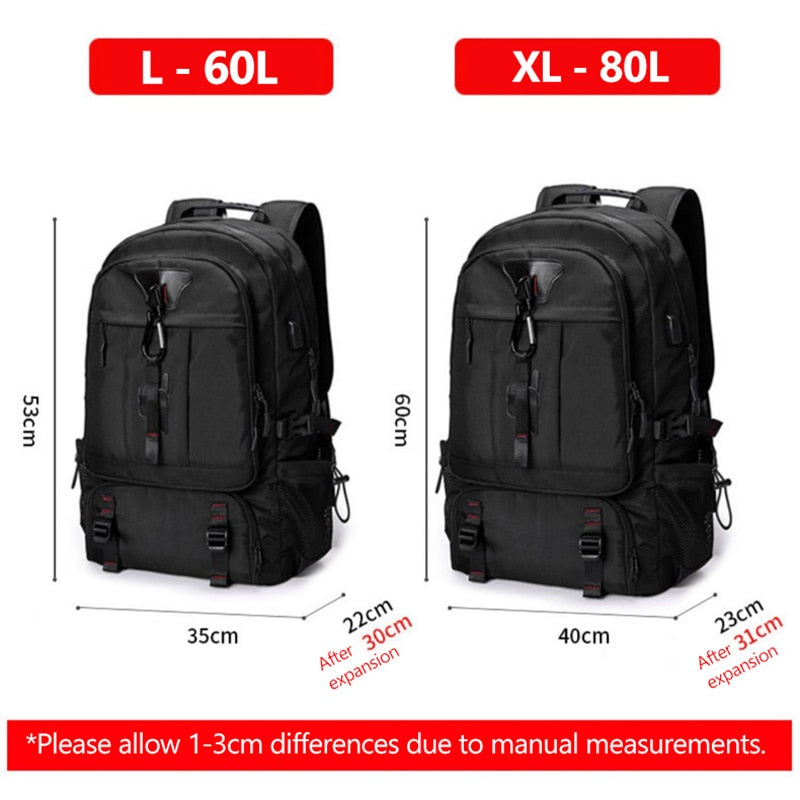 Adventure Ready | Large Capacity Travel Backpack with Water-Resistant Design | Versatile Gear Carrier for Outdoor Enthusiasts