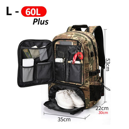 Adventure Ready | Large Capacity Travel Backpack with Water-Resistant Design | Versatile Gear Carrier for Outdoor Enthusiasts