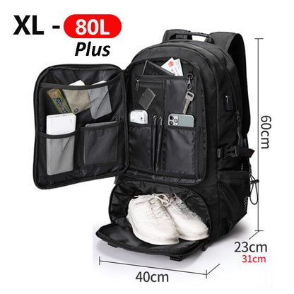 Adventure Ready | Large Capacity Travel Backpack with Water-Resistant Design | Versatile Gear Carrier for Outdoor Enthusiasts