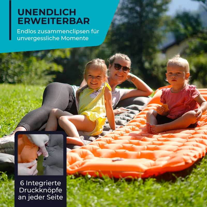 Adventure Ready | Ultralight Sleeping Mat with Integrated Pump | Compact Design for Effortless Setup