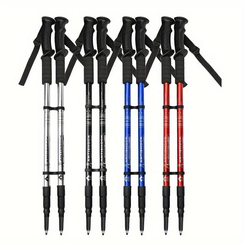 Adventure Trek | Adjustable Aluminum Trekking Poles with Shock Absorption | Lightweight Hiking Sticks for Enhanced Stability