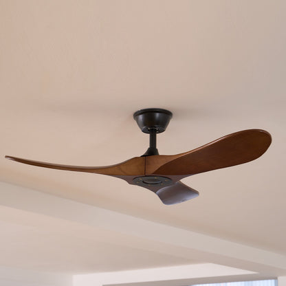 Wooden Blade Ceiling Fan with Remote 42-52 Inch 6-Speed Reversible Indoor Cooling Fan Vintage Farmhouse Style for Bedroom Living Room
