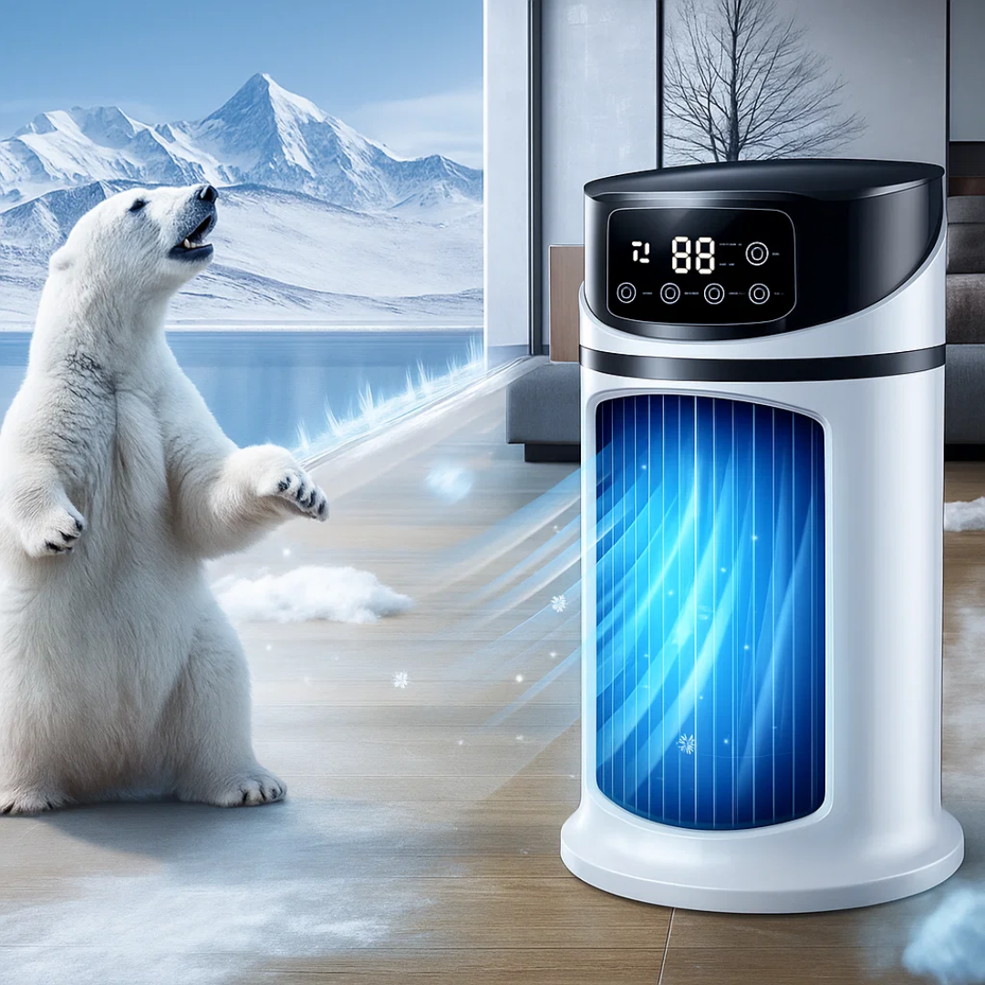 Aeromist | Portable Air Cooler Humidifier with Rapid Cooling | USB Powered for Desk and Home Comfort
