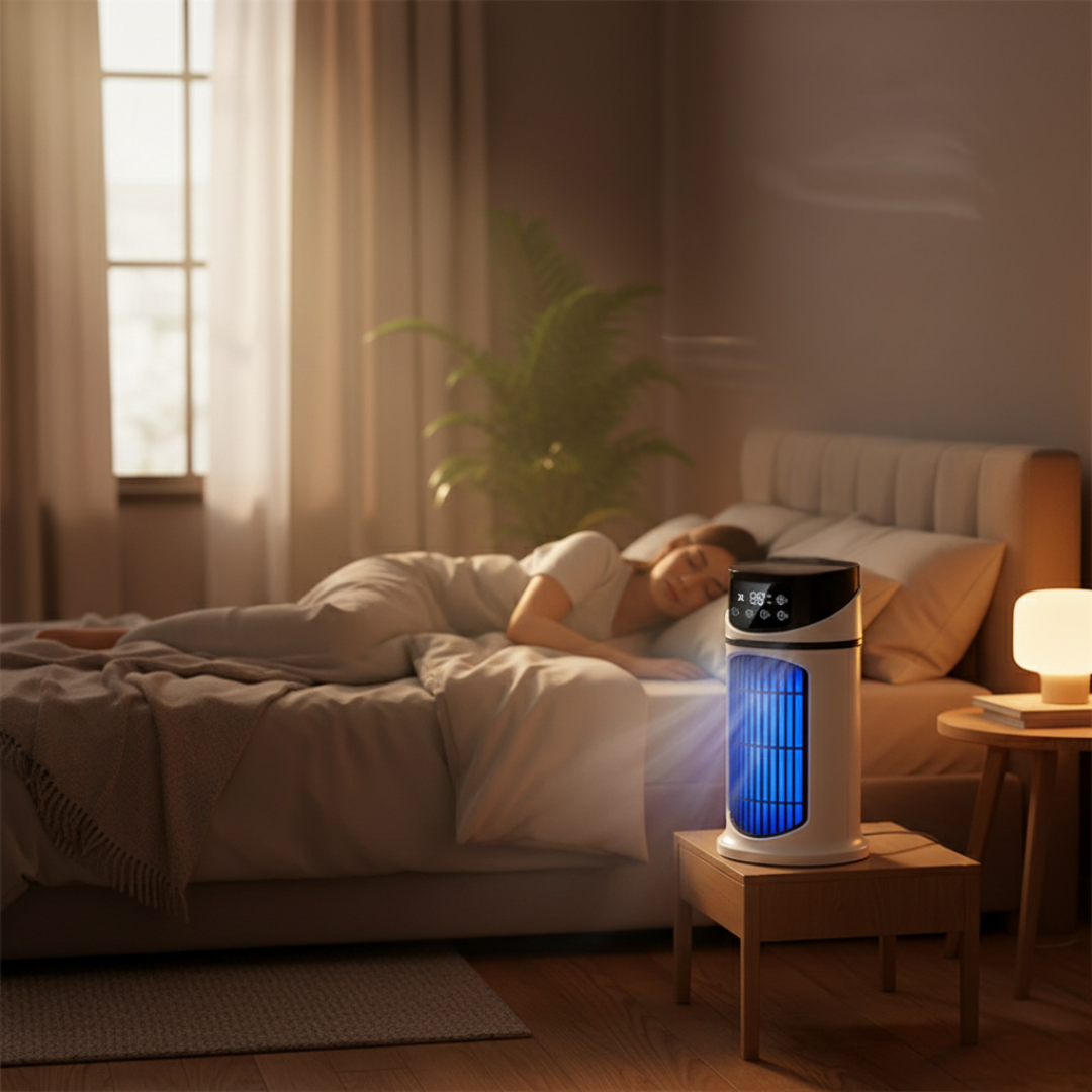 Aeromist | Portable Air Cooler Humidifier with Rapid Cooling | USB Powered for Desk and Home Comfort