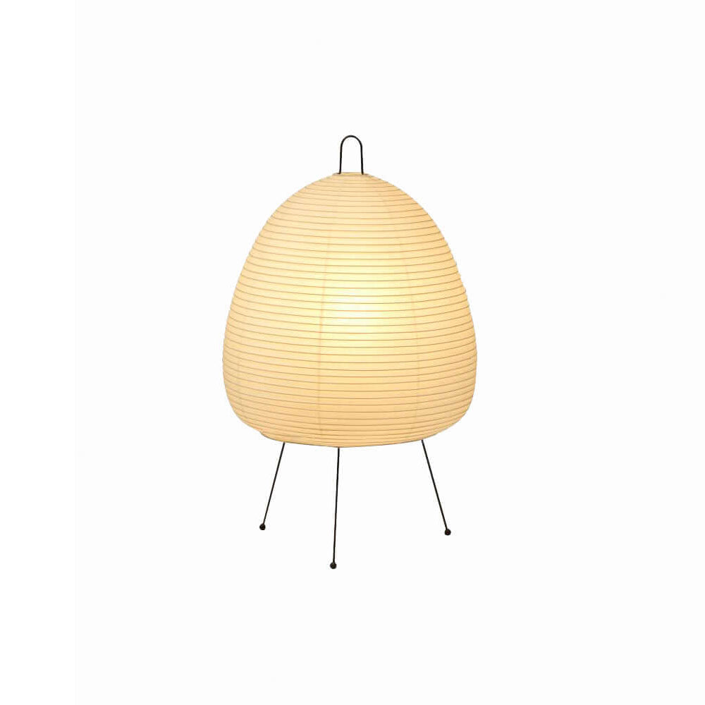Handcrafted Paper Shade Accent Lamp 10 in Wide Warm Glow LED Bedside Nightlight for Bedroom Office Desktop Reading Nook Minimalist Japanese