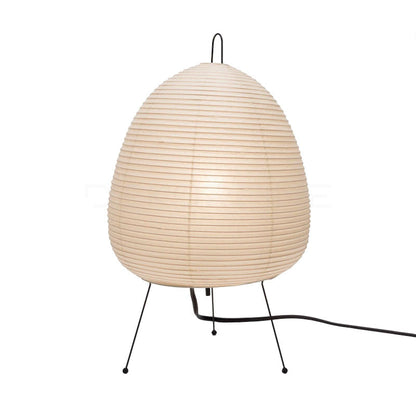 Handcrafted Paper Shade Desk Lamp 17 Inch White Soft Glow Accent Light E26 E27 Base for Bedroom Office Living Room Nightstand Reading Corner
