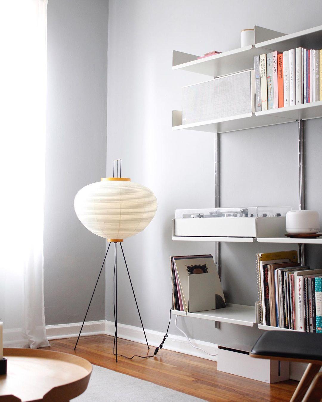 Japanese-Inspired Paper Floor Lamp White Mulberry Shade Tall Standing Light for Living Room Bedroom Reading Nook Sculptural Accent