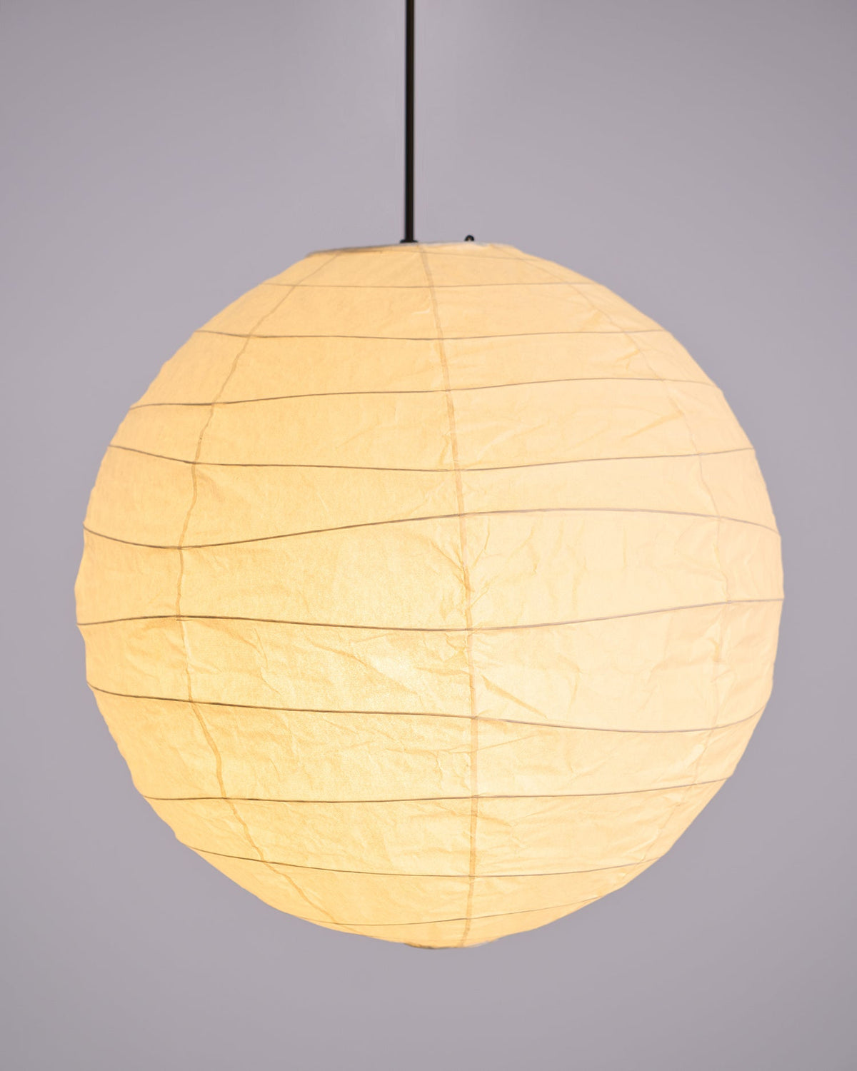 Paper Globe Hanging Light Fixture White Shade Adjustable Wire for Dining Room Living Room Bedroom Overhead Lighting Mid-Century Asian Inspir