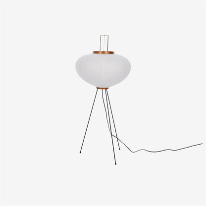 Japanese-Inspired Paper Floor Lamp White Mulberry Shade Tall Standing Light for Living Room Bedroom Reading Nook Sculptural Accent