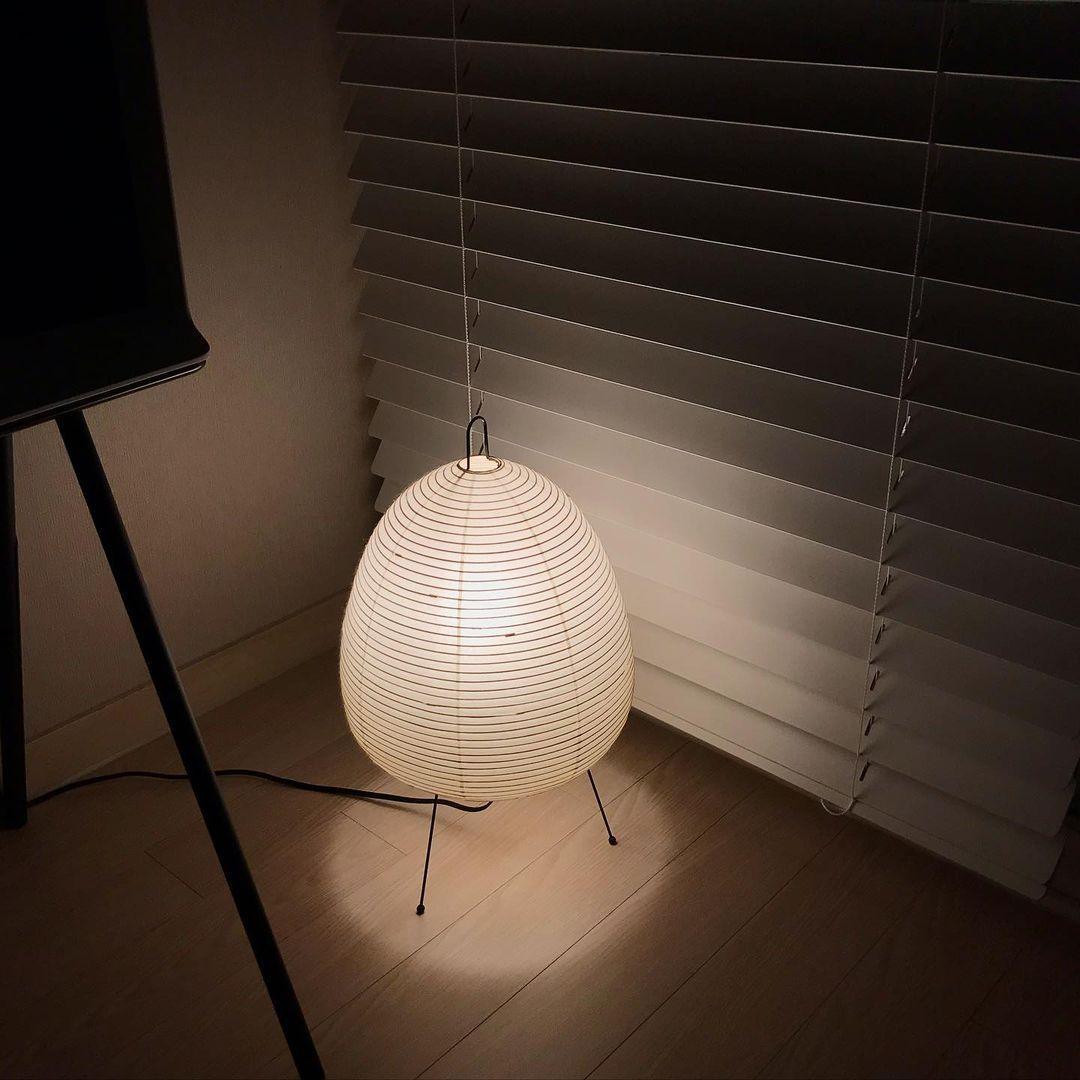 Handcrafted Paper Shade Accent Lamp 10 in Wide Warm Glow LED Bedside Nightlight for Bedroom Office Desktop Reading Nook Minimalist Japanese
