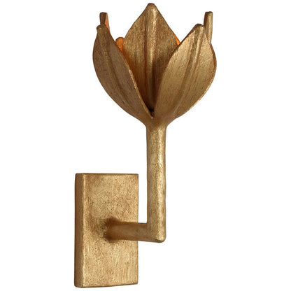 Metal Floral Sconce Three Height Choices Hardwired Accent Fixture for Entryways Bedrooms Dining Halls Modern Sculptural Form E12/E14 Base 11