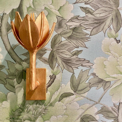 Metal Floral Sconce Three Height Choices Hardwired Accent Fixture for Entryways Bedrooms Dining Halls Modern Sculptural Form E12/E14 Base 11