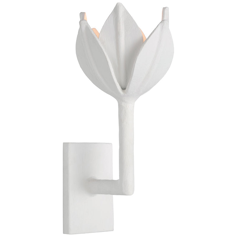 Metal Floral Sconce Three Height Choices Hardwired Accent Fixture for Entryways Bedrooms Dining Halls Modern Sculptural Form E12/E14 Base 11