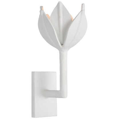 Metal Floral Sconce Three Height Choices Hardwired Accent Fixture for Entryways Bedrooms Dining Halls Modern Sculptural Form E12/E14 Base 11