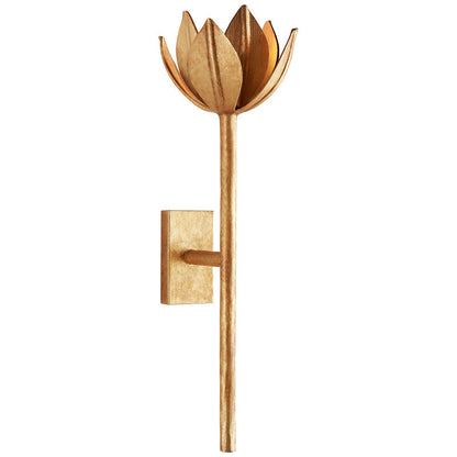 Metal Floral Sconce Three Height Choices Hardwired Accent Fixture for Entryways Bedrooms Dining Halls Modern Sculptural Form E12/E14 Base 11