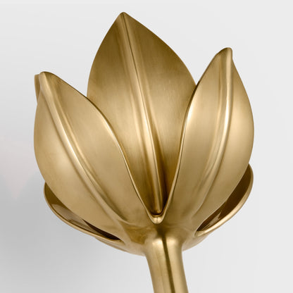 Metal Floral Sconce Three Height Choices Hardwired Accent Fixture for Entryways Bedrooms Dining Halls Modern Sculptural Form E12/E14 Base 11