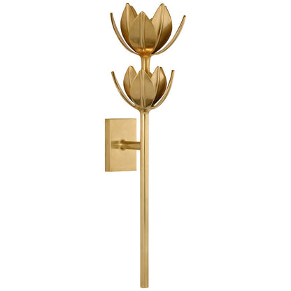 Metal Floral Sconce Three Height Choices Hardwired Accent Fixture for Entryways Bedrooms Dining Halls Modern Sculptural Form E12/E14 Base 11