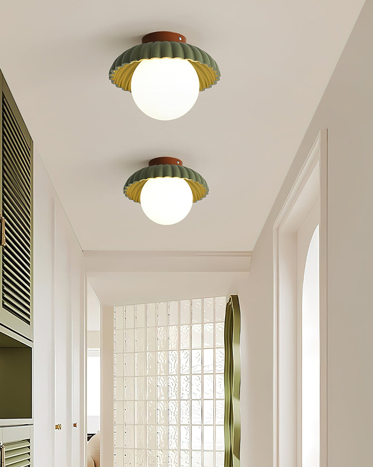 Adjustable Metal Flush Mount Ceiling Light 9.8 in Diameter Multi-Directional Indoor Lamp for Living Room Bedroom Hallway Kitchen Bathroom Lo