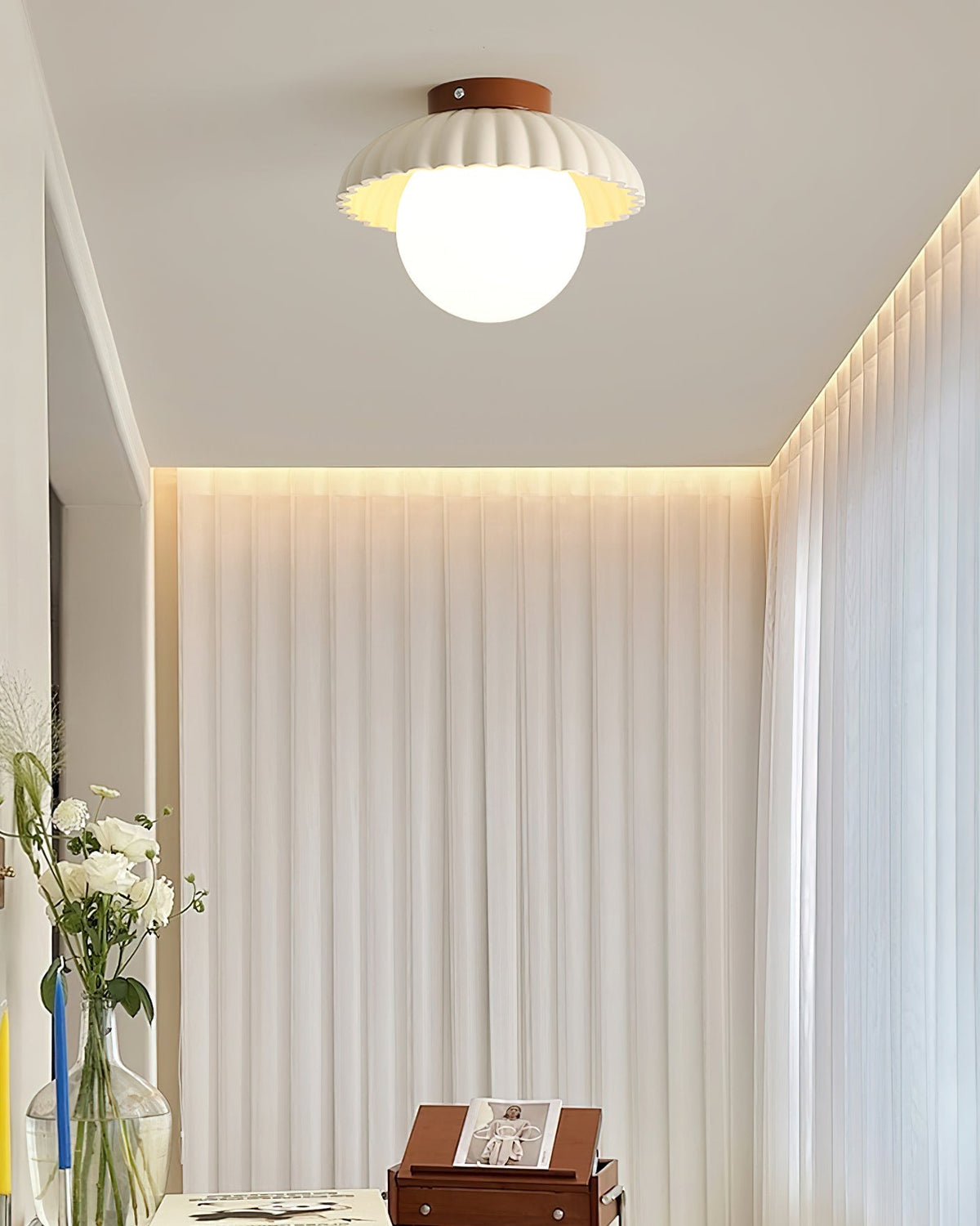 Adjustable Metal Flush Mount Ceiling Light 9.8 in Diameter Multi-Directional Indoor Lamp for Living Room Bedroom Hallway Kitchen Bathroom Lo
