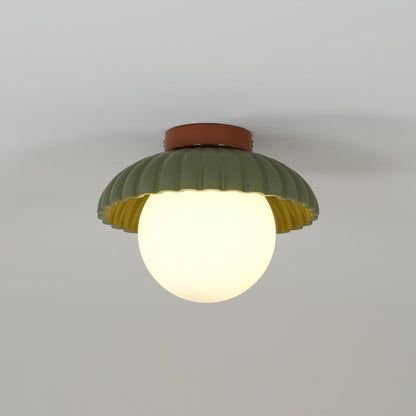 Adjustable Metal Flush Mount Ceiling Light 9.8 in Diameter Multi-Directional Indoor Lamp for Living Room Bedroom Hallway Kitchen Bathroom Lo