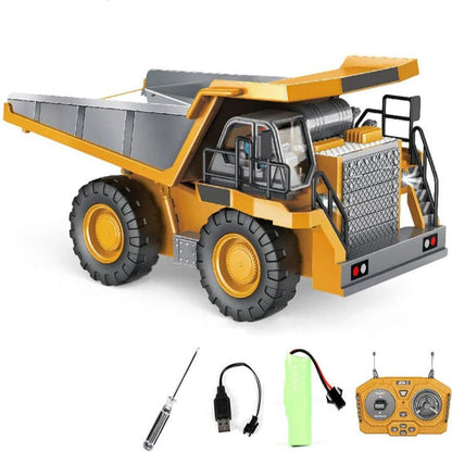 All-Terrain Excavator | Remote-Controlled Construction Toy with Metal Attachments | Realistic Digging Experience