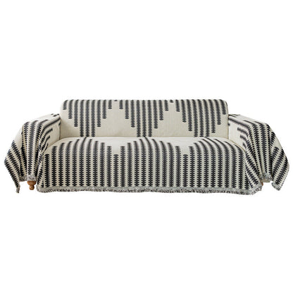 Reversible Chenille Sofa Throw Blanket | Scratch-Resistant Pet-Friendly Furniture Protector | Year-Round Soft Couch Cover for Living Room