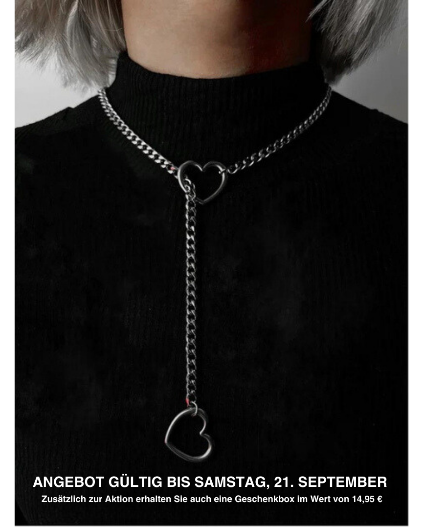 Stainless Steel Heart Pendant Necklace Cuban Link Chain Unisex Jewelry Silver Gold Black for Men Women Everyday Wear