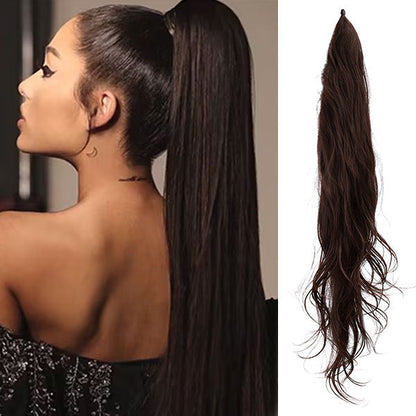Clip-In Ponytail Hair Extension with Volume Boost – Secure All-Day Hold, Multiple Shades Available