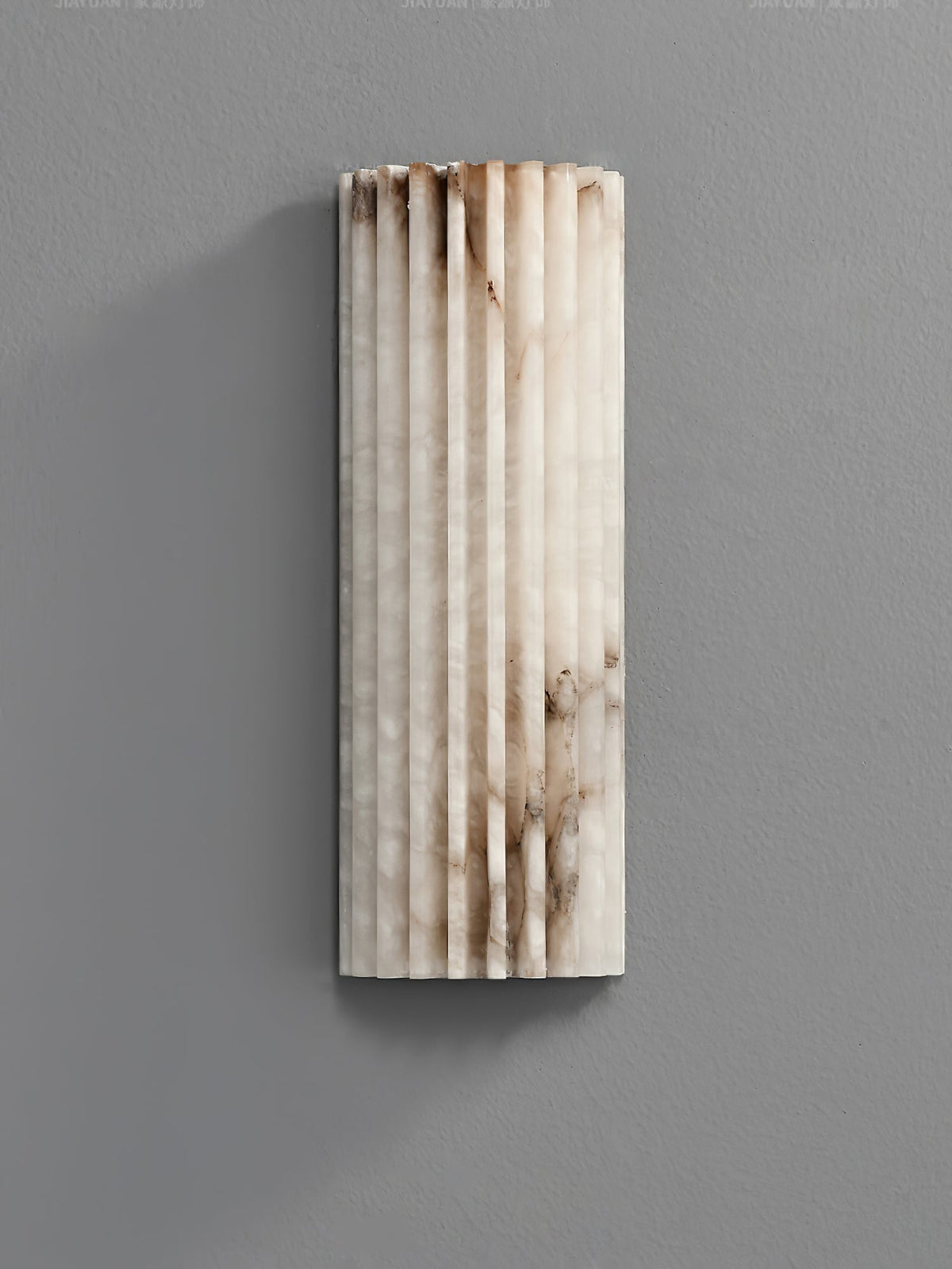 Alabaster Wall Sconce Light Fixture Cylinder Hardwired LED Integrated White Warm Neutral Cool Temperature Modern Accent for Bedroom