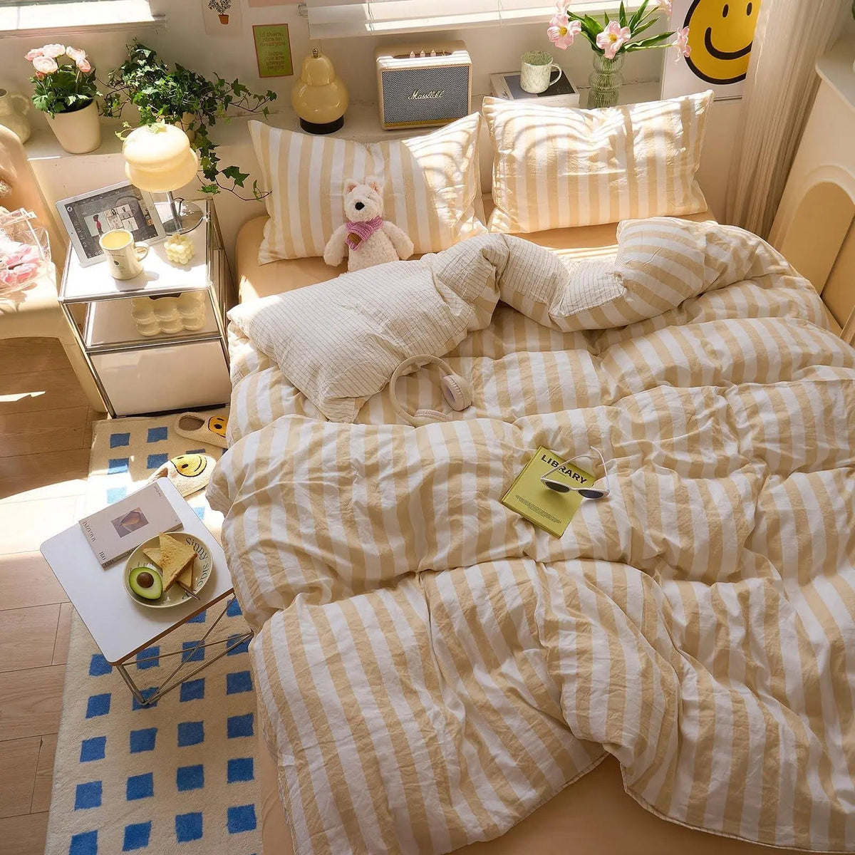 Cotton Crepe | Bedding Set with Breathable Comfort | Complete Quilt Set for Year-Round Use