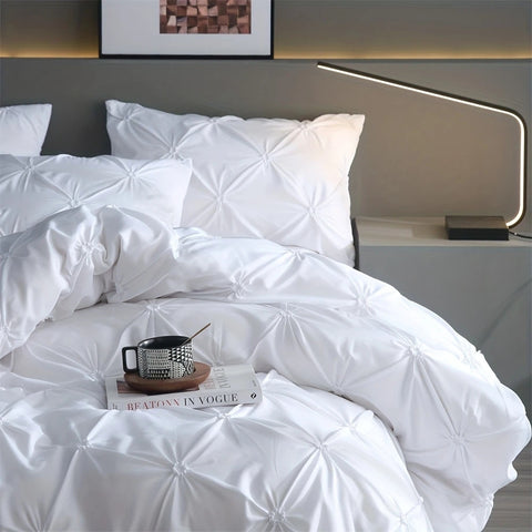 AmoreEase – Pinch Pleat Duvet Cover Set