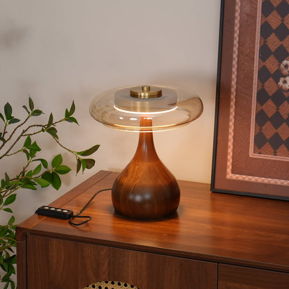 Desk Lamp with 3 Color Temperatures Glass and Brass LED Touch Light for Bedroom Office Nightstand Reading Warm Cool Neutral White 12W 10 Inc