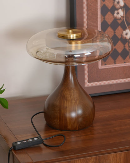 Desk Lamp with 3 Color Temperatures Glass and Brass LED Touch Light for Bedroom Office Nightstand Reading Warm Cool Neutral White 12W 10 Inc