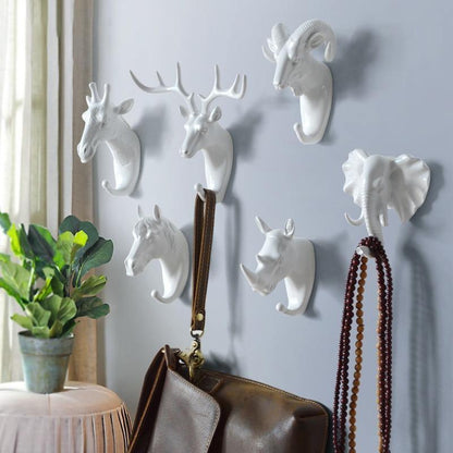 Nature's Touch | Wall Hooks for Home Organization with Unique Animal Design | Fun Decor for Keys and Accessories