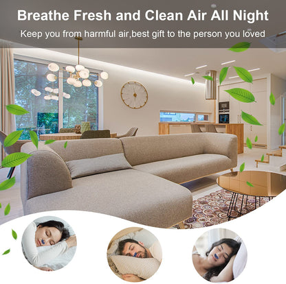 Compact Nasal Sleep Aid Device with Rechargeable Battery and Quiet Micro-Fan Technology for Better Rest
