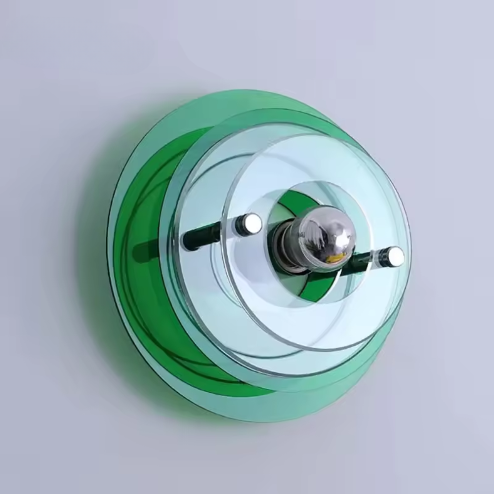 Antique Wall Lamp with LED Lighting – Colorful Decorative Fixture