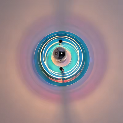 Antique Wall Lamp with LED Lighting – Colorful Decorative Fixture