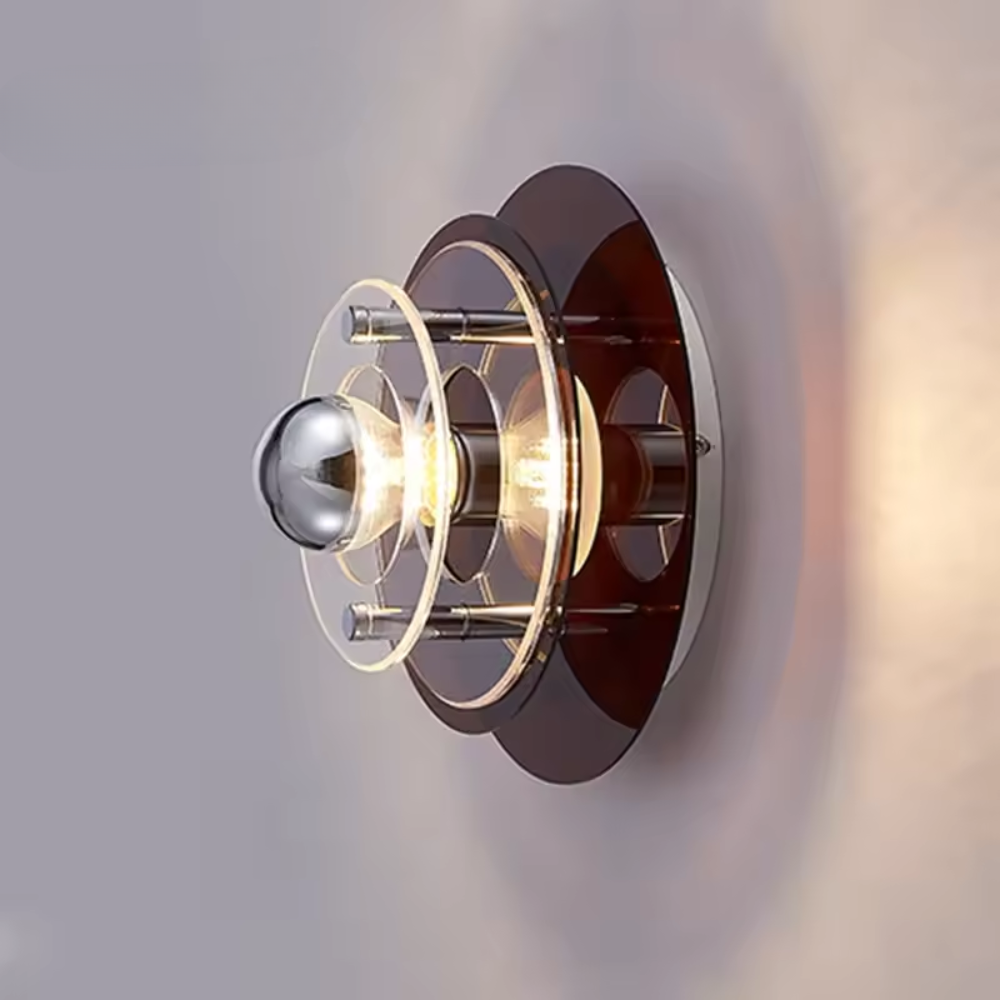 Antique Wall Lamp with LED Lighting – Colorful Decorative Fixture