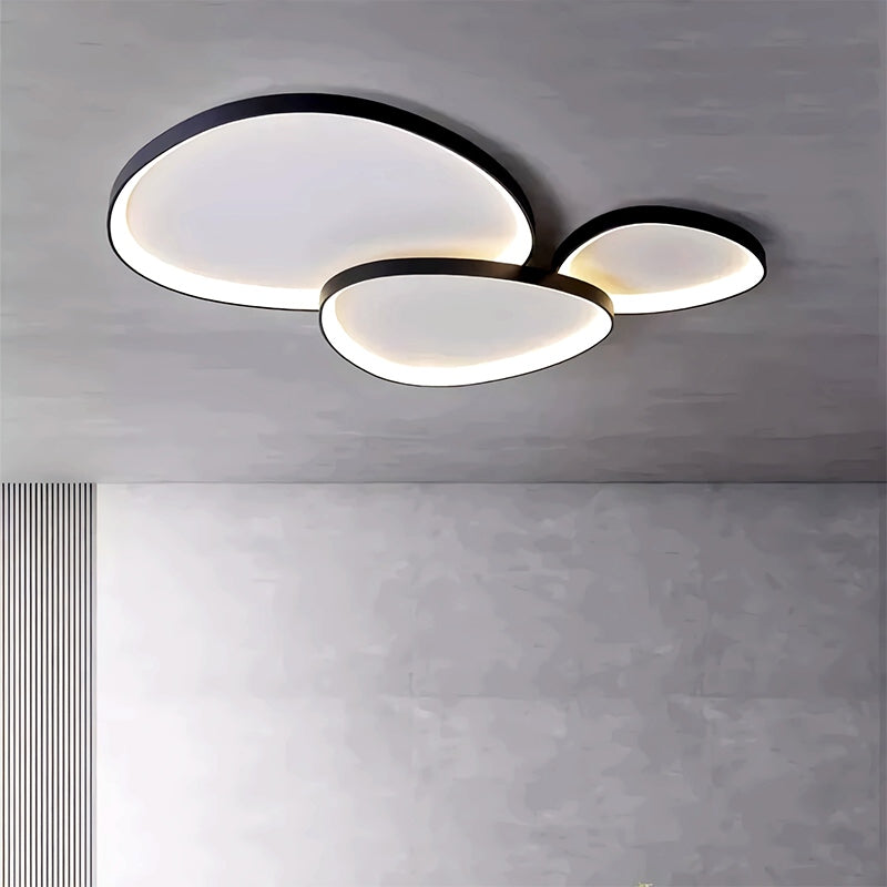 Flush Mount LED Ceiling Light Fixture with Remote Dimmer and Color Temperature Control for Bedroom, Hallway, Living Room – Energy-Efficient