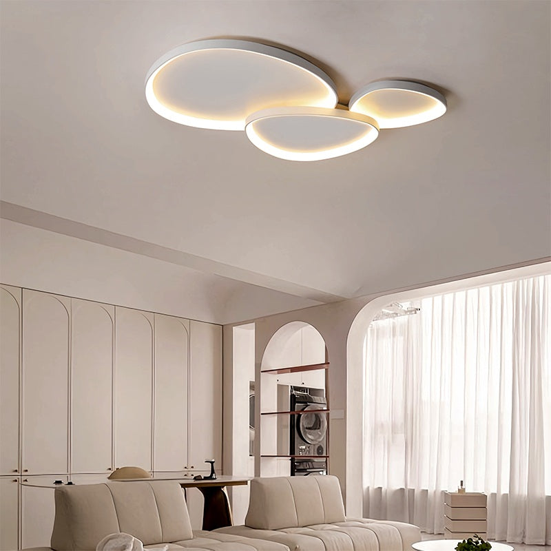 Flush Mount LED Ceiling Light Fixture with Remote Dimmer and Color Temperature Control for Bedroom, Hallway, Living Room – Energy-Efficient